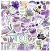 50 Lavender Stickers For Girls' Journals , Notebooks , Phone Cases , Water Bottles , And Decorations