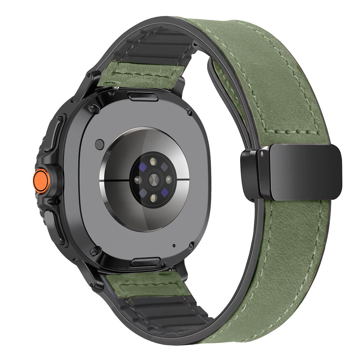 

Leather Silicone Strap for Samsung Galaxy Watch 8 44mm 40mm Classic Band Wristband Bracelet for Galaxy Watch 8 Classic Strap Watch 8 Classic