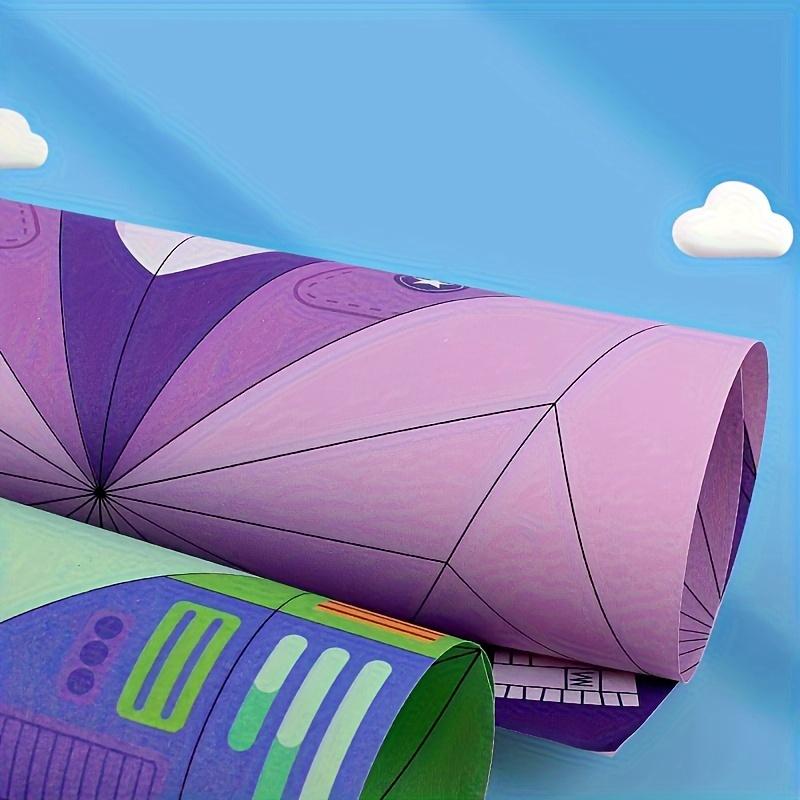 Handgemachtes kreatives Origami-Papierflugzeug mit integrierten Knicklinien, 3D-Origami-Handbuch zum Selbermachen – das beste Geschenk zu Weihnachten und zum Geburtstag