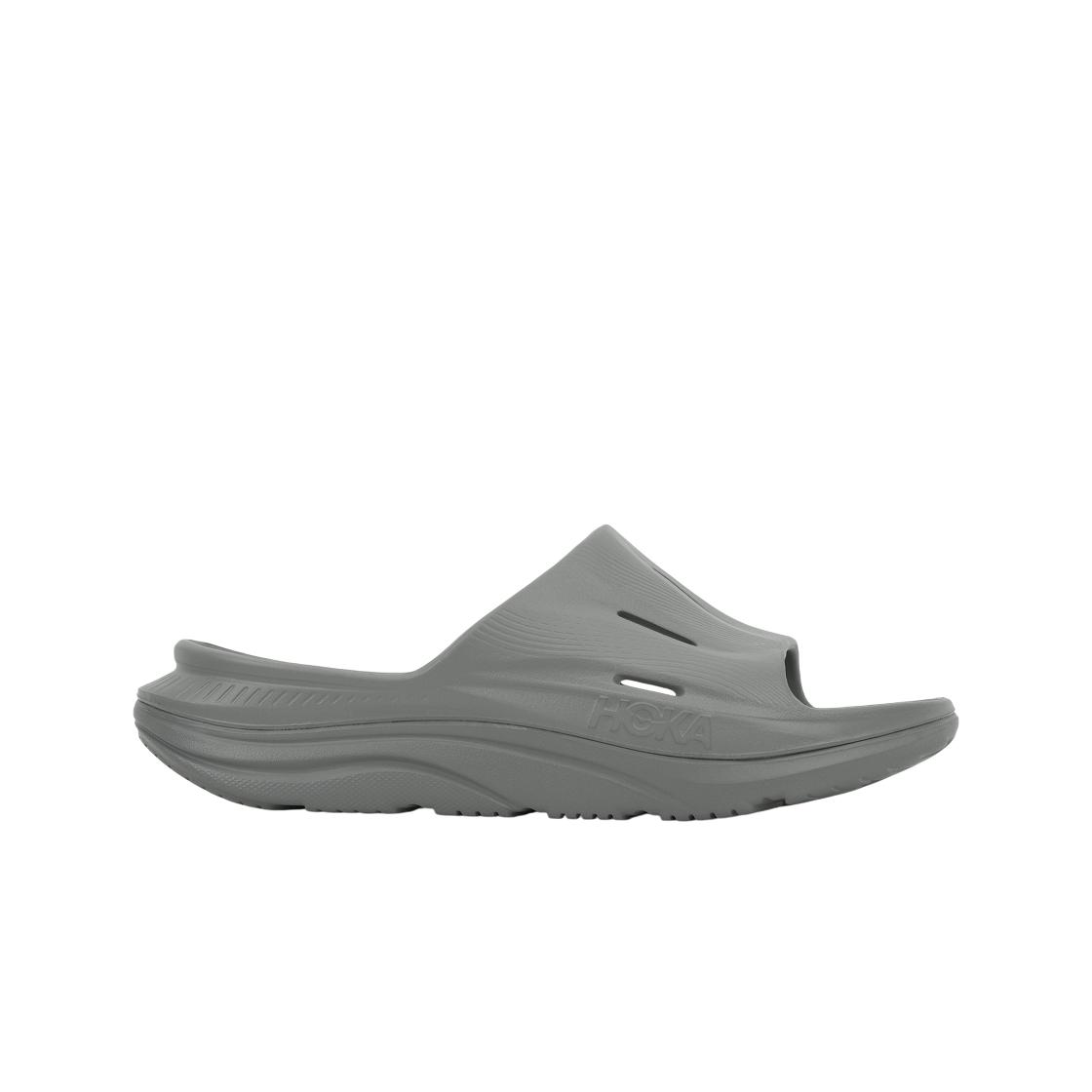 Кроссовки унисекс серые HOKA Ora Recovery Slide 3 1135061-GYGY 40