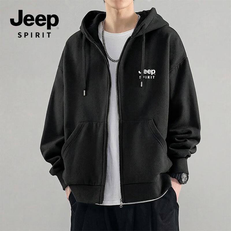Мужская вязаная повседневная толстовка с капюшоном JEEP SPIRIT L