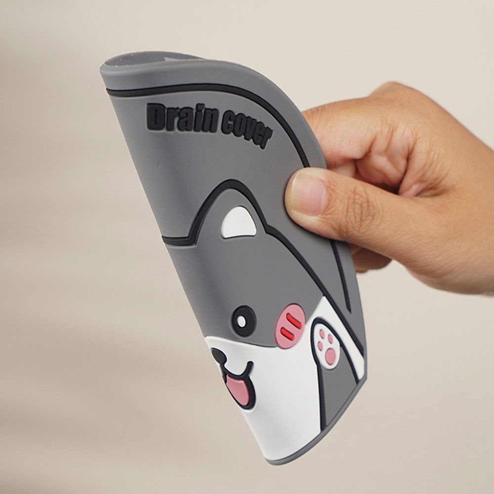 Cute Cartoon Sewer Floor Drain Cover Anti Odor Anti-insect Deodorant Cover Anti-blocking Floor Drain Pad for Bathroom&Kitchen