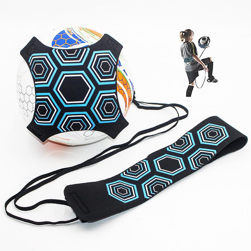 Football Kick Trainer Adjustable Soccer Training Elastic Belt Solo Soccer Ball Juggle Bag Auxiliary Rugby Training Equipment