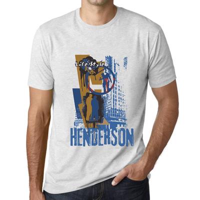 Men’s Vintage Tee Shirt Graphic T Shirt Henderson Lifestyle White