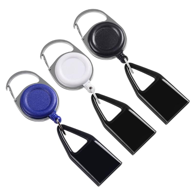 Indragbar Tändarhållare Nyckelring Bärbar Silikon Tändarrem Tändarhölje Enkel Klämma Rökningstillbehör