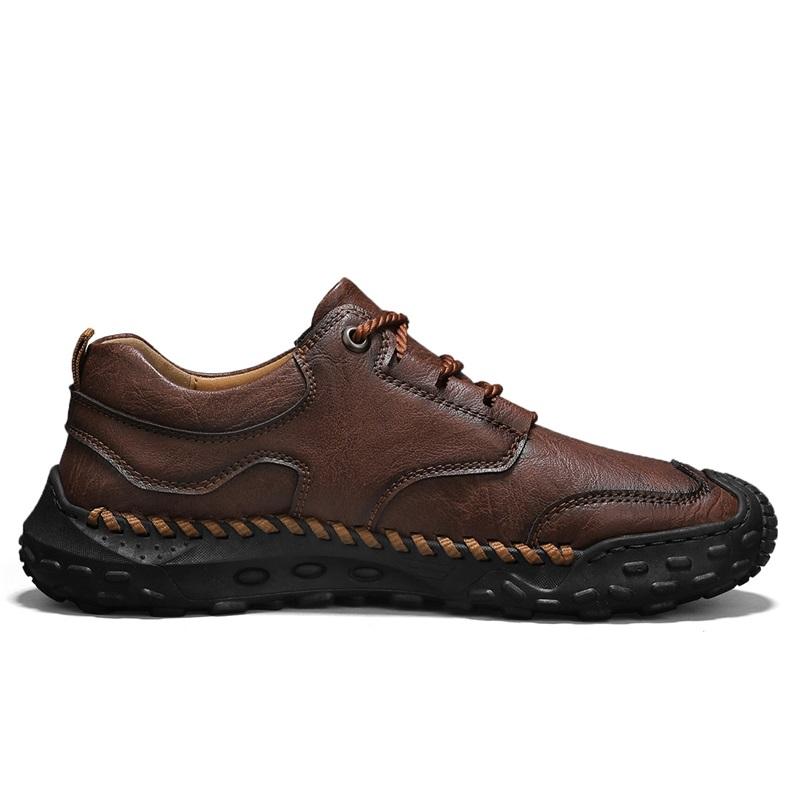 39-48 Scarpe Casual da Uomo in Pelle Fatte a Mano Morbide Scarpe da Lavoro Stivaletti alla Caviglia in Pelle Taglia Grande Mocassini da Guida Scarpe