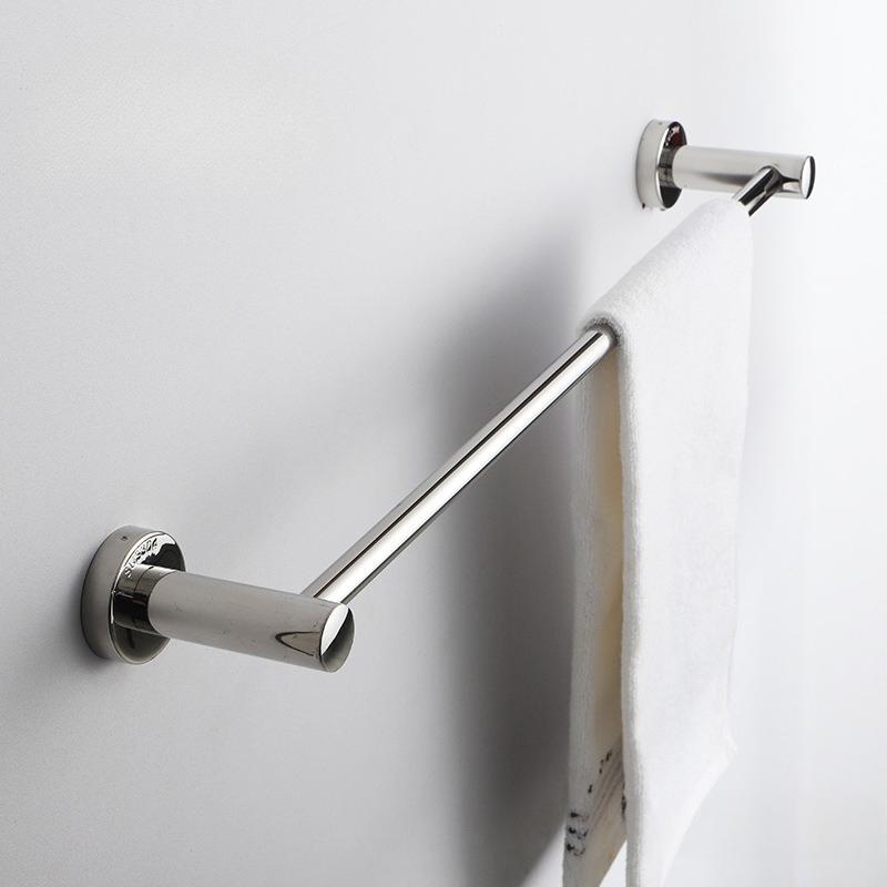 Stainless Steel Stainless Steel Double Towel Bar Wall Mounted Towel Rack Shelf Brushed Bathroom Towel Holder Accessories