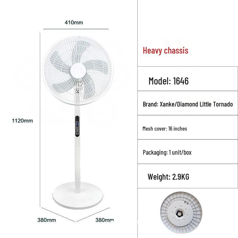 XLANKE Electric Oscillating Floor Fan with Remote Control - Silent Vertical Design for Home