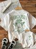 Loose Y2k Margarita Drink T-Shirt Women's Funny T-Shirt Egirl Korean Fashion Graphic T-Shirt Tops Women's Graphic T Shirts Y2K