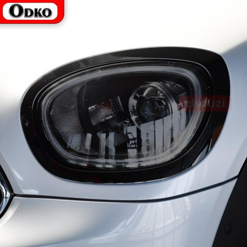 For MINI Cooper Countryman F60 JCW Car Headlight Protective Film Headlamp Restoration Transparent Black TPU Sticker Accessories