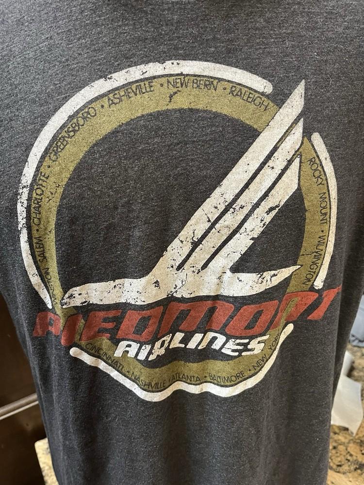 Piedmont airlines vintage look Blue small t-shirt Philadelphia Charlotte NC Unisex T-Shirt L