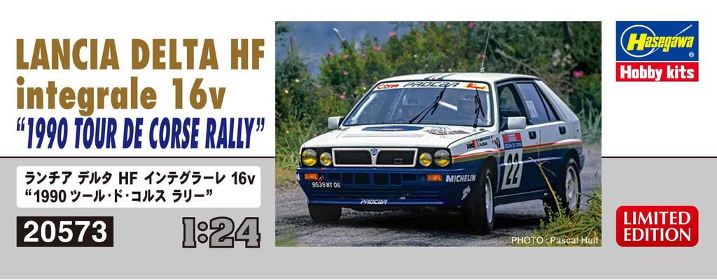 Hasegawa Lancia Delta HF Integrale 16v 1990 Tour De Cors Rally Plastic Model 20573 1/24