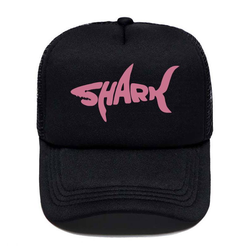 New Shark Print Baseball Cap Funny Casual Unisex Women Parentchild Hats Mesh Visor Outdoor Sun Hat Adjustable Caps