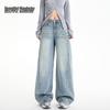 Beautiful Wardrobe Women's American High Waist Wide Leg Jeans
