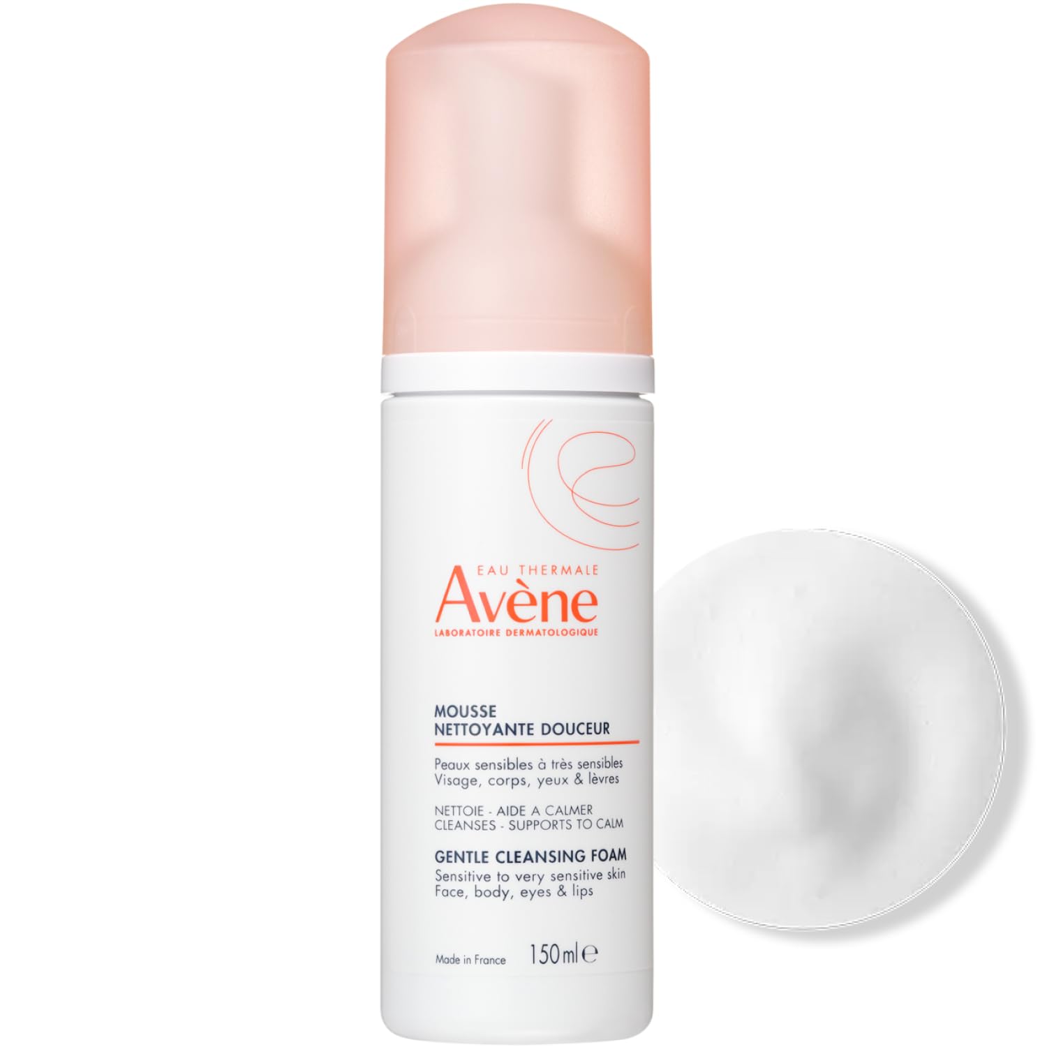 Avene Skin Balance Foam Moist 150mL  Facial CleanserSoap  Foam  Fragrance-Free  Delicate  Fragrance-Free  Soap-Free