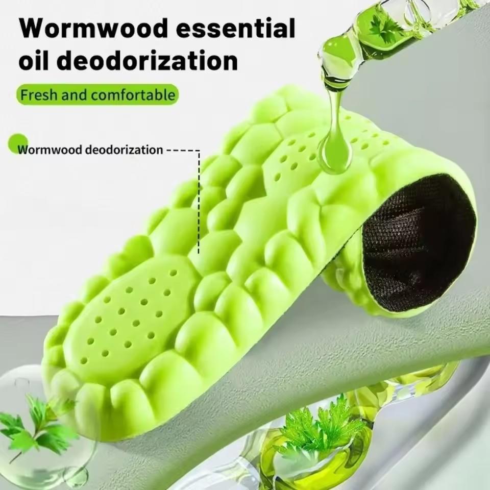 1/1Pcs 1D Sports Insoles Shoes PU Sole Soft Breathable Shock Absorption Cushion Heavy Support Pain Relief Run Orthopedic Insoles