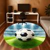 1pc soccer ball stadium Round Chair mat Area Rug - Non-Slip, Floor Mat for Office, Bedroom, and Indoor Decor c1125092