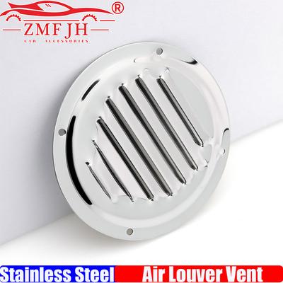 ZMFJH 2PCS Marine Boat Air Louver Vent Cover 4-5Inch Round Grille Ventilation Louvere Ventilator Grill Cover 316 Stainless Steel