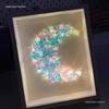 Handmade Starry Crystal Christmas Tree Night Light & Photo Frame Kit - Unique Gift for Women