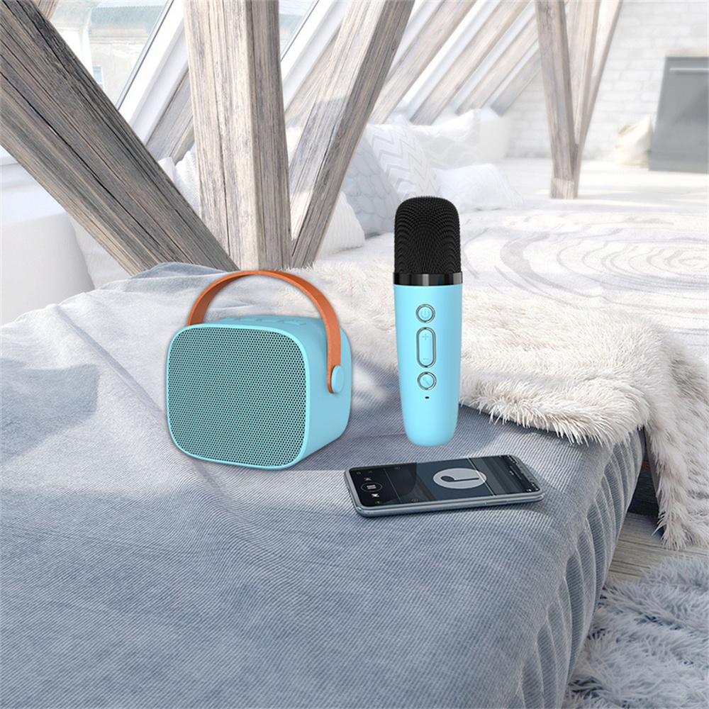 P2 Home Kids Karaoke Bluetooth-compatible Speaker Portable Loudspeaker with 1 Microphone