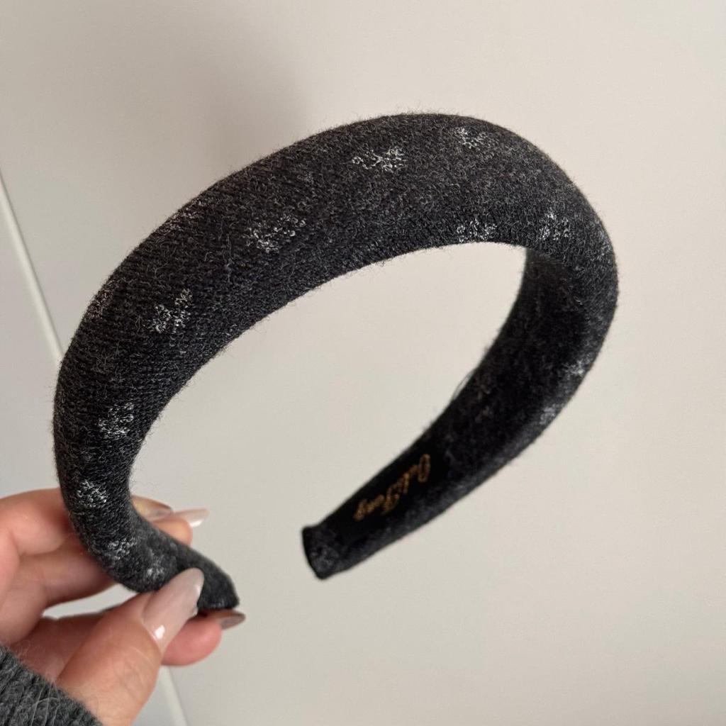 Blumen-Stoff-Stirnband mit Schwammkopf für Herbst/Winter - Elegantes Damen-Haaraccessoire