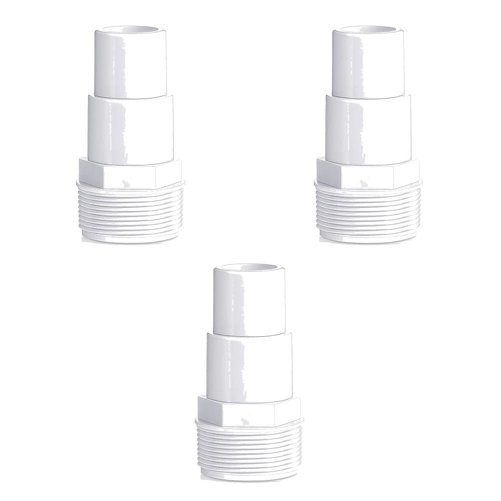 Threaded Hose Fittings Connector 1-4pcs 3.8cm/1.5inch Pool Filter Pump Hose Adapter Equipment for Hayward SPX1091Z7 SPX1091Z4
