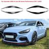 2X Auto Evil Headlight Eyebrows Eyelid For Hyundai i30N N-Line RS Active Performance 2017- 3D Stickers Tuning ABS Glossy