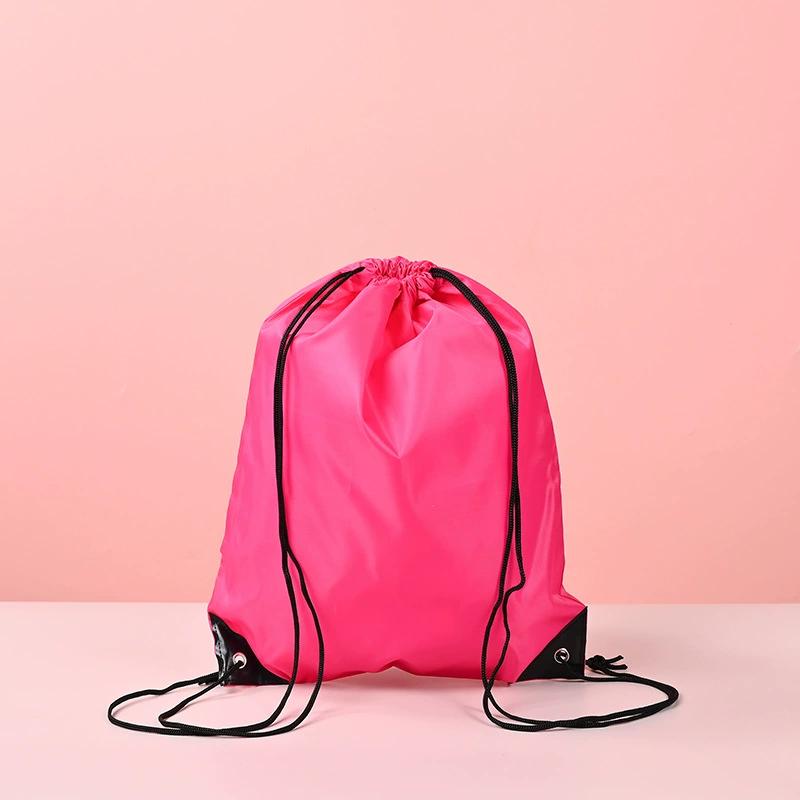 Reusable Drawstring Shopping Bag Backpack Oxford Cloth Bags for Food/Travel/Outdoor Grocery Bags