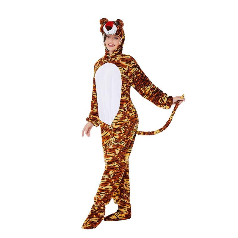 Kids Halloween Party Girls Costumes Animal Costumes Adult Tiger Costumes