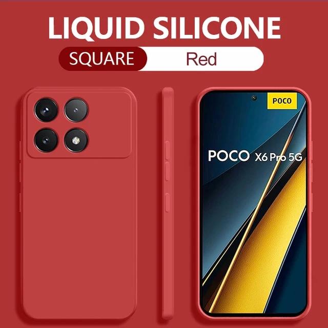 For Xiaomi Mi Poco X6 Pro X6 5G Case Liquid Silicone Phone Cases For Xiaomi Poco X6 Pro X6 Pro PocoX6 Pro 5G Protect Soft Cover