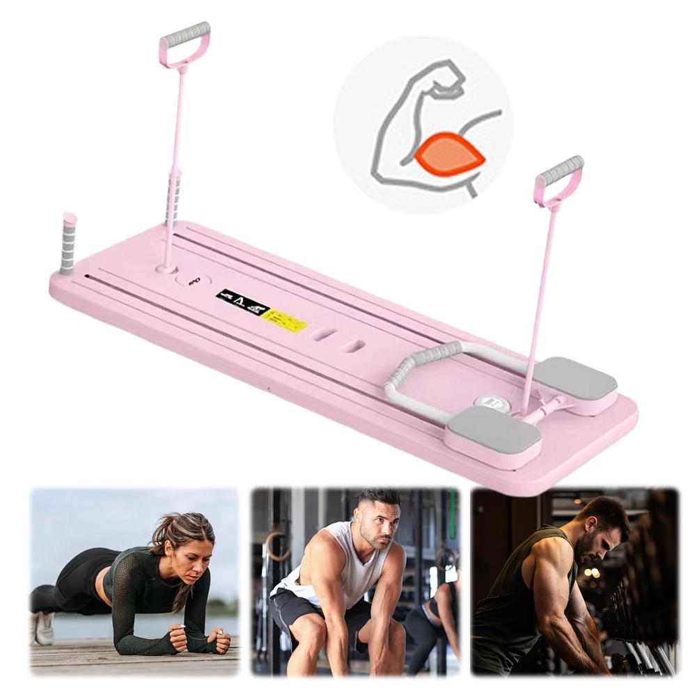 Wielofunkcyjna deska fitness Maszyna do ćwiczeń Antypoślizgowa deska treningowa z timerem Płyta do pompek Składana do treningu całego ciała