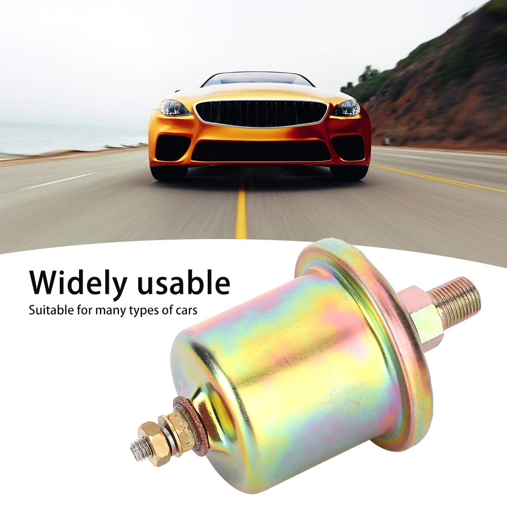 Oil Pressure Sender Sensor 0 to 100psi Auto Replacement Car Engine Oil Pressure Sensor 3015237 1Pin Head Switch 1/8NPT Thread for Industrial &