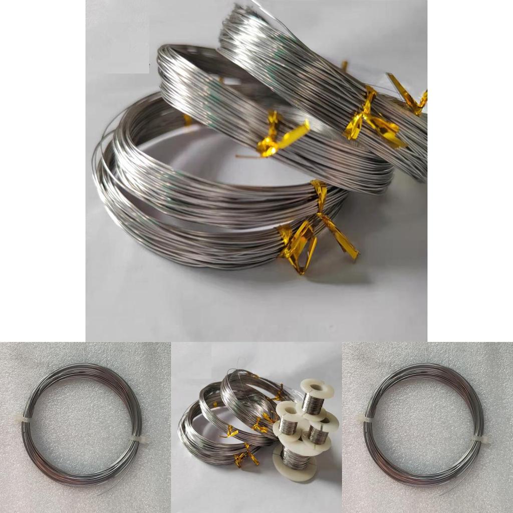 10 metrów drutu ze stali nierdzewnej 0,3 do 0,5 mm do obróbki metali i projektów elektrycznych