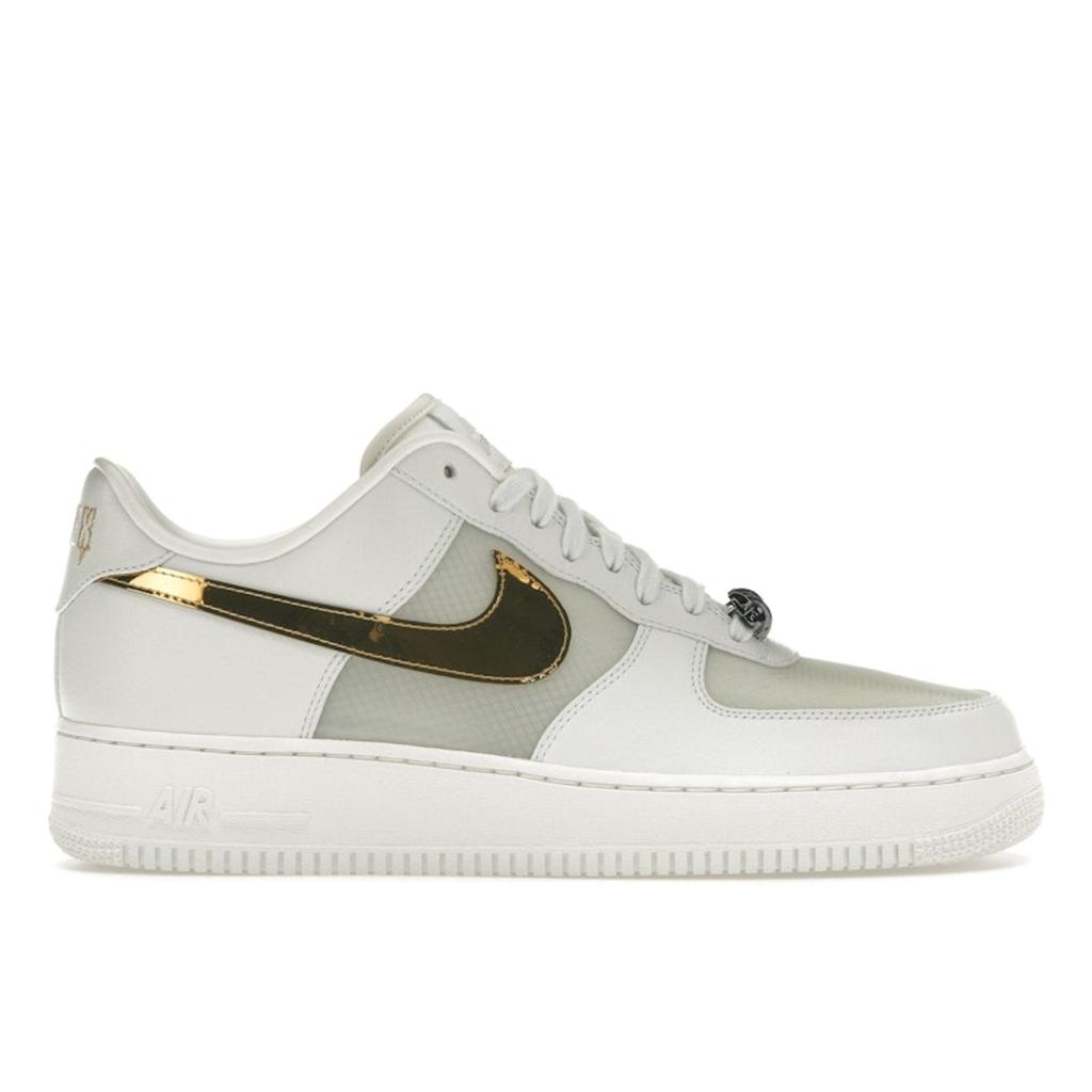 RTFKT x Nike Air Force 1 Low Angel Unisex Sneakers White Summit-White Metallic-Gold FQ3957-100