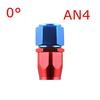 AN4/AN6/AN8/AN10 Oil Line Connector Aluminum Alloy Oil Hose End Adaptor Braided Fitting