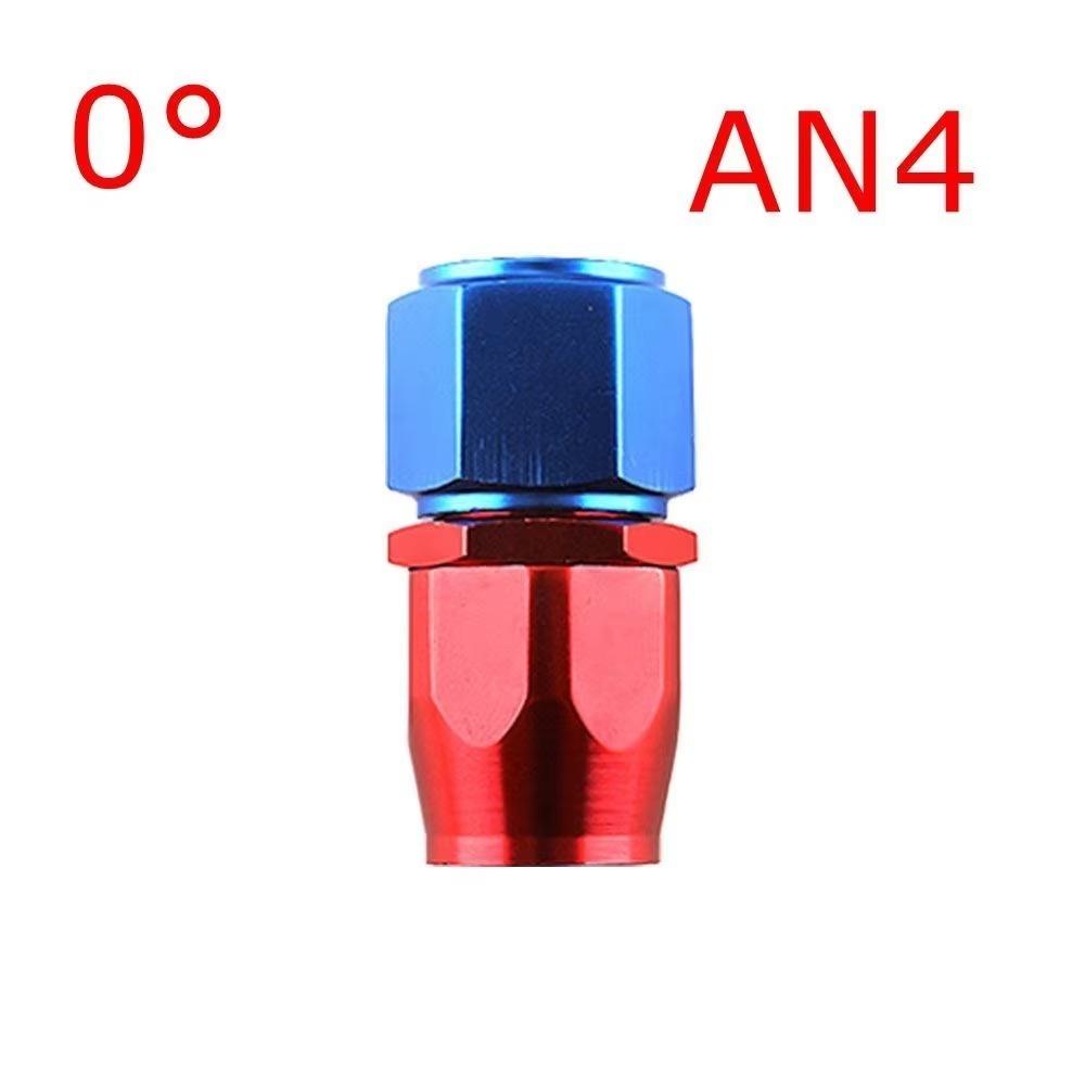 AN4/AN6/AN8/AN10 Oil Line Connector Aluminum Alloy Oil Hose End Adaptor Braided Fitting