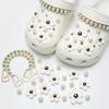 Set di accessori per scarpe alla moda, con chiusura a catenella per scarpe, rimovibile, adatto per sandali e infradito.
