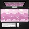 Xxl Art Clouds & Stars Pink Mouse Pad Computer Laptop Anime Keyboard MouseMat Large Desktop Expansion Pad Cute Gamer Accessories