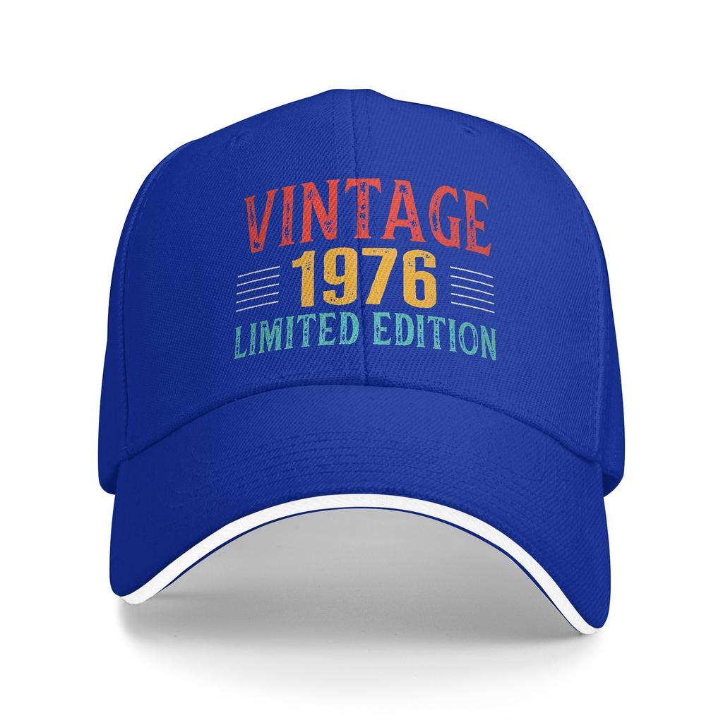 Birthday Vintage 1976 Limited Edition Baseball Cap Men Adult Print Trucker Hat Summer Street Style Running Hippie Baseball Caps