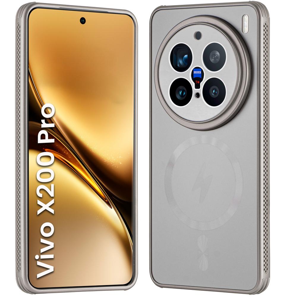 Case for Vivo X200 Pro 5G, MagSafe, Titanium Gold