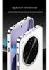 Compatible with OPPO Find X8 Ultra, This Metal Frame Sea Urchin Buckle Heat Dissipation Case Features a Button Contrasting Color Protective Cover.