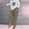 Women's Spring Fashion: European & American Print Long-Sleeve Oversized Casual Suit