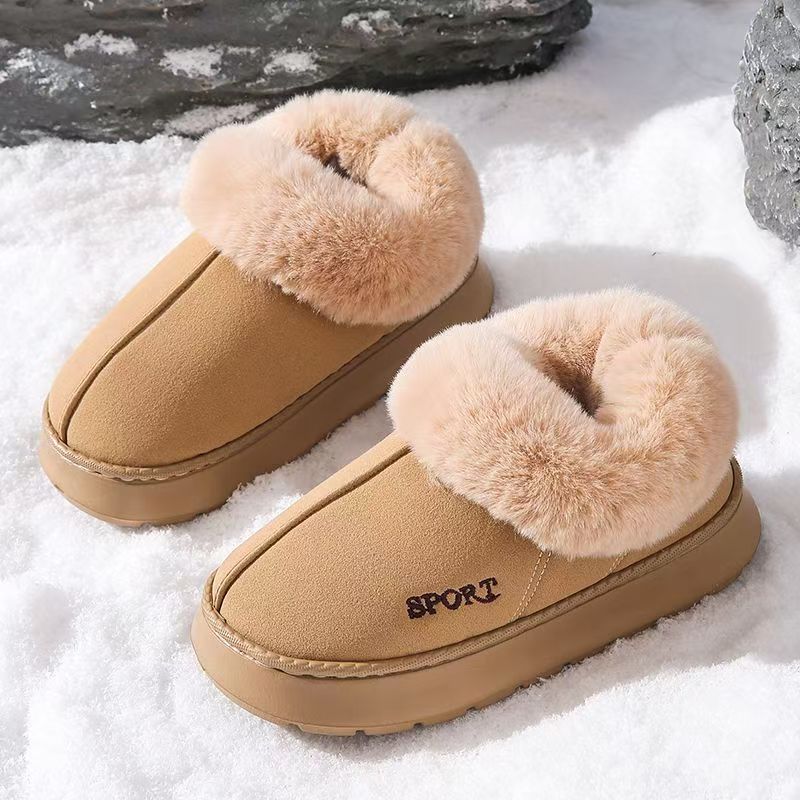 Fashion Women Comfortable Non-Slip Indoor Boots 2025 New Fashion Boots Fluffy Thick-Soled Shoes Women Comfortable and Warm Cotton Shoes