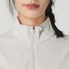 Nike Bequeme einfarbige atmungsaktive Lauf-Freizeitjacke mit Stehkragen und langen Ärmeln für Damen, Jacke weiß FV6414104