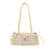 Frische karierte Crossbody-Umhängetasche mit Schleife 2026 - Vielseitig, Modisch, Beliebte kleine Tasche