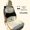 Luxury Faux Rabbit Fur Panda Car Seat Cushion - Universal Winter Cover