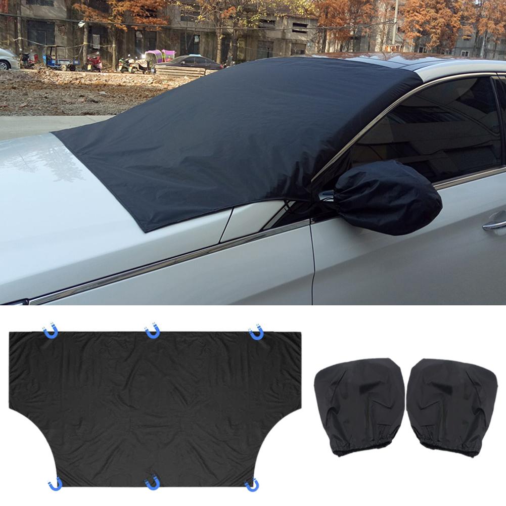 Car Snow Shield Magnetic Absorption Storage Bag Waterproof Sun Protection Cream Sunscreen Universal Fit Front Row All Models