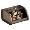 Bread Container Roll Top Container Condiments Organizer For Small Items Muffins Bakery Bread Kitchen Countertop Cabinet Pantry