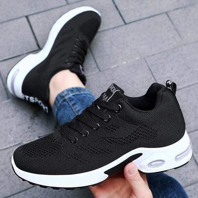 Neue Laufschuhe Damen Mesh Atmungsaktive Sneaker Sommer Luftpolster Leichte Damen Sportschuhe Outdoor Schnürschuhe Trainingsschuhe