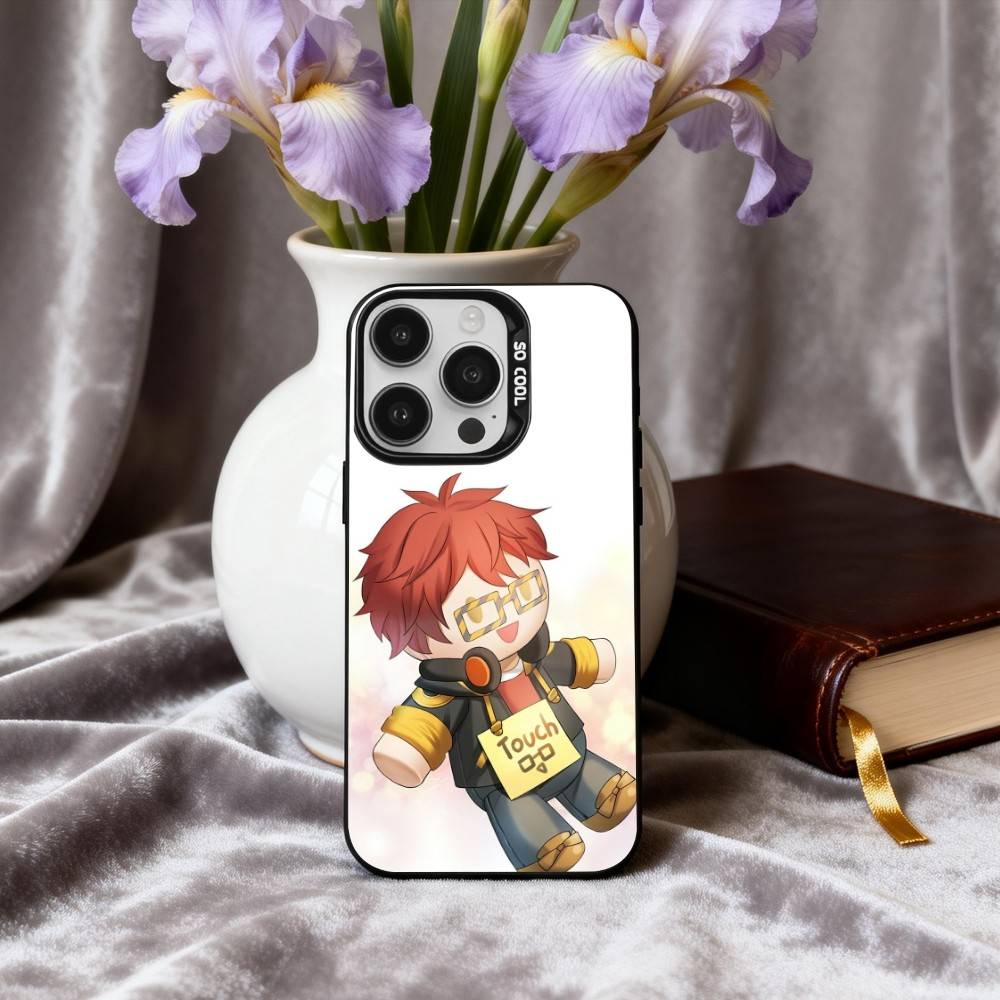 707 L-Luciel M-Mystic M-Messenger-R Handyhülle für iPhone 17, 16, 15, 14, 13, 12, 11 Plus, Pro Max, Schwarz, Candy-Silber